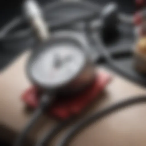 Illustration of blood pressure measurement equipment