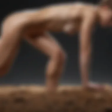 The Distinctive Posture of Camptocormia Illustration depicting the forward bending posture characteristic of camptocormia.