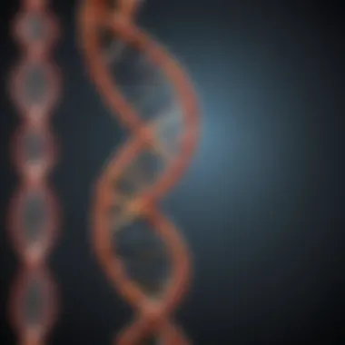 DNA Helix Representing Genetic Research