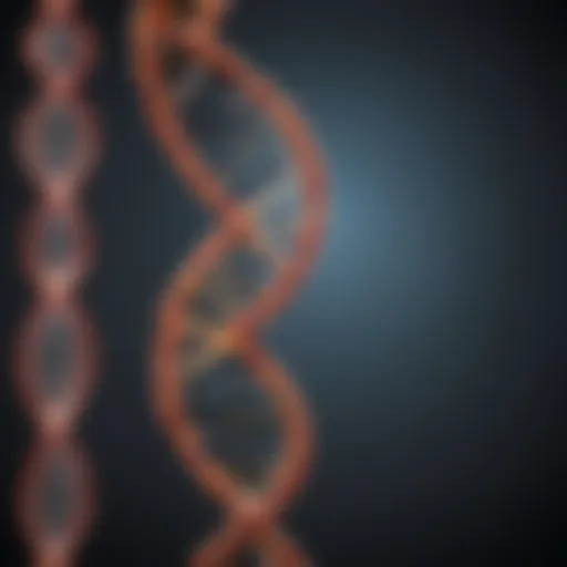 DNA Helix Representing Genetic Research