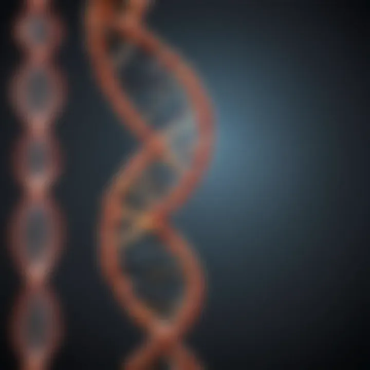 DNA Helix Representing Genetic Research