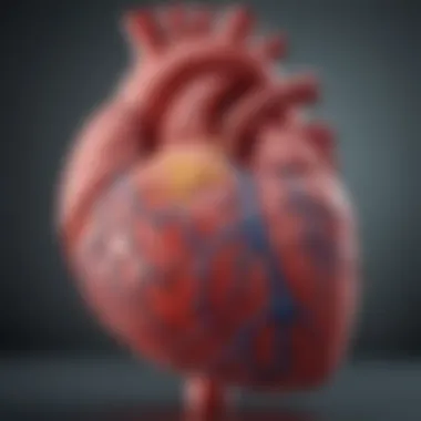 Diagram illustrating the pathophysiology of HFpEF