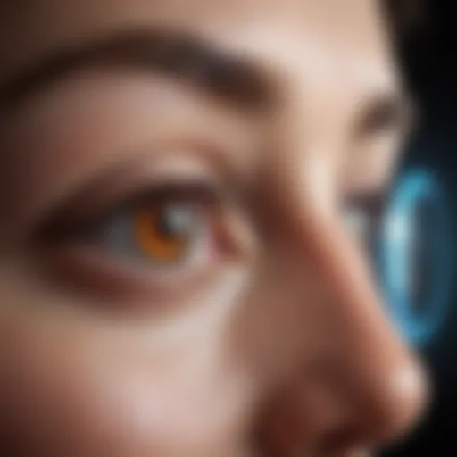Illustration of laser technology in ophthalmology