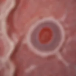 Histological slide of meningothelial meningioma showing characteristic cell patterns