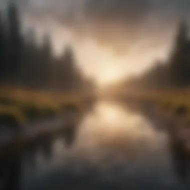 The Nuances of Mild Depression A serene landscape reflecting the subtlety of mild depression
