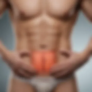 Symptoms of Left-Sided Abdominal Discomfort Chart displaying symptoms linked with left abdominal pain.