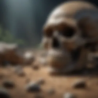 Fossil Discovery of Early Ancestors Fossil discovery showcasing ancient remains