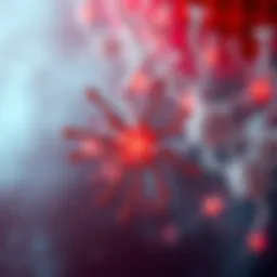 Biological representation of HIV transmission