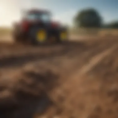 The Role of Agriculture in Soil Degradation Agricultural land with chemical fertilizers