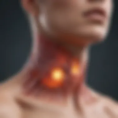 Airway Inflammation in Asthma Illustration depicting airway inflammation in asthma