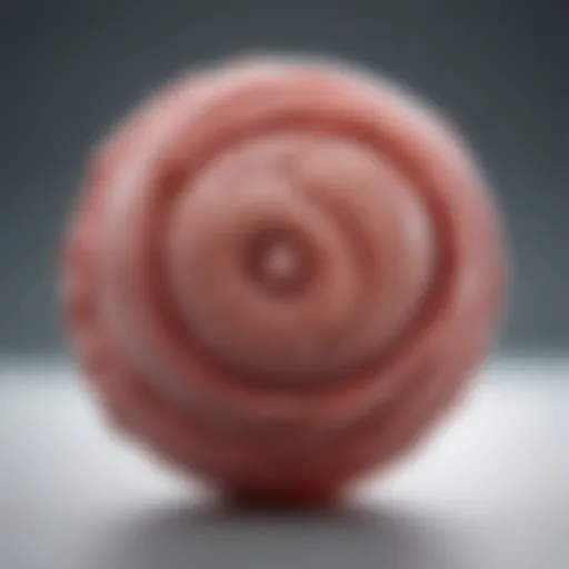 A detailed illustration of an eight-week fetus showcasing its size and features.