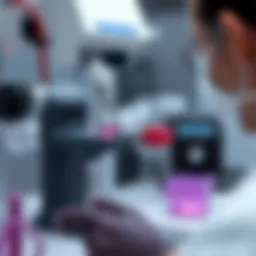 Illustration depicting urine protein analysis techniques