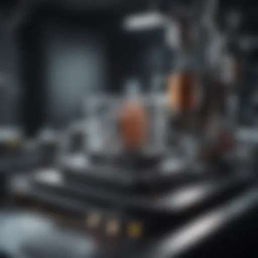 Detailed representation of X-ray photoelectron spectroscopy setup